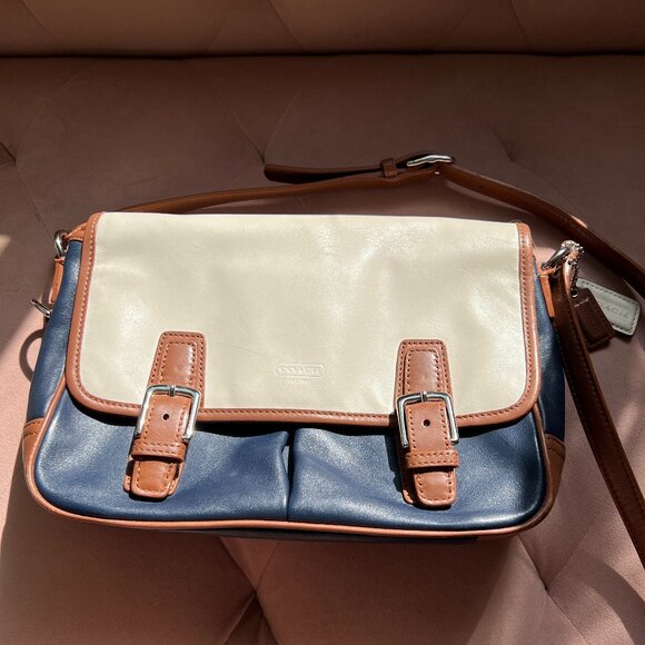 COACH Crossbody Bag Color Block Leather - Picture 5 of 16
